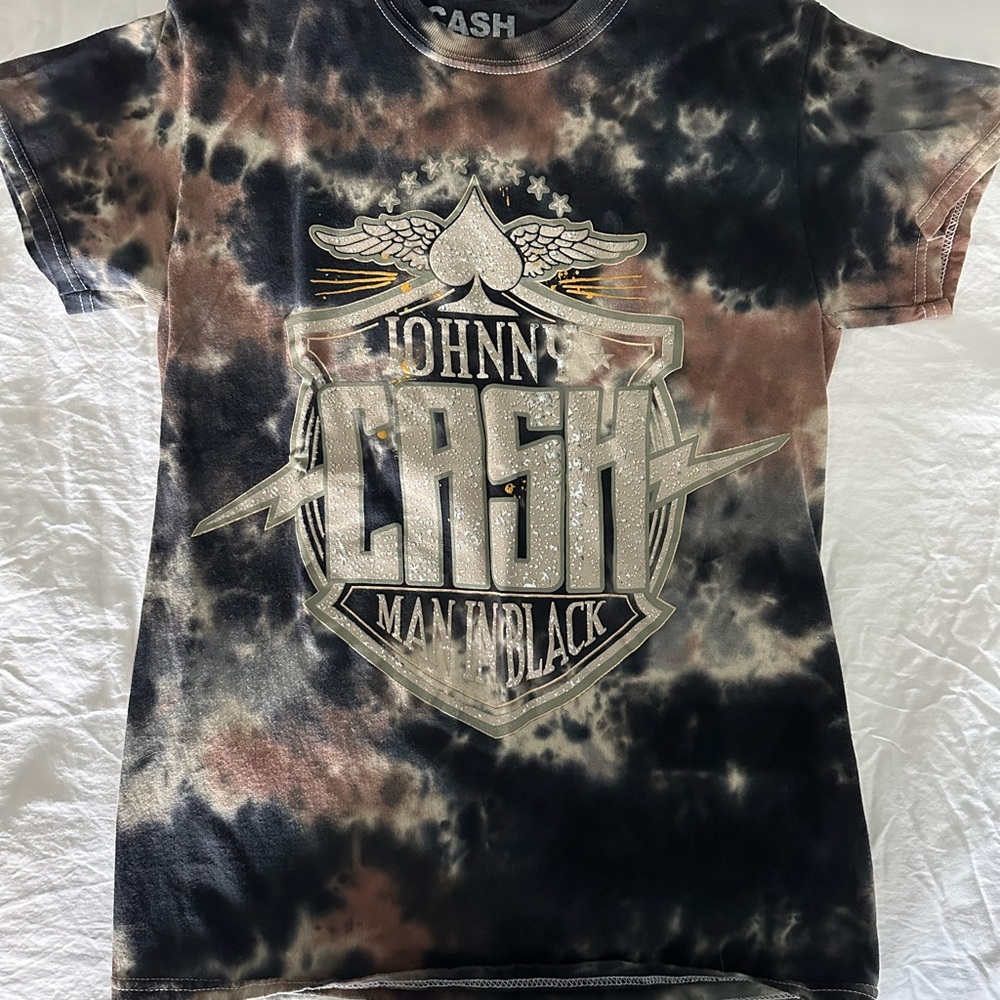 Ash Men's Tie-Dye T-Shirt - Black and Brown